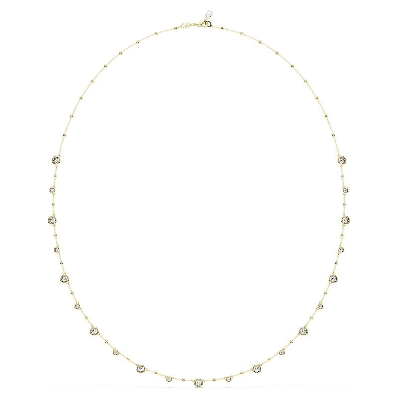 Imber strandage, Round cut, White, 18K gold finish
