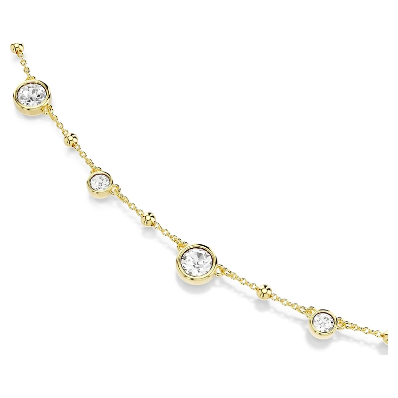 Imber strandage, Round cut, White, 18K gold finish