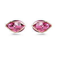 Lucent stud earrings, Pavé, Spike, Pink, Mixed metal finish by SWAROVSKI