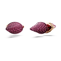 Lucent stud earrings, Pavé, Spike, Pink, Mixed metal finish by SWAROVSKI