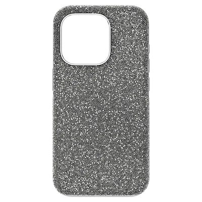High smartphone case, iPhone® 15 Pro, Silver Tone