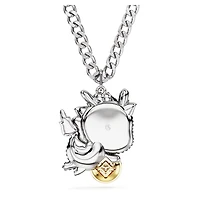 Chinese Zodiac pendant, Dragon, Gray, Mixed metal finish by SWAROVSKI