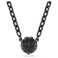 Dragon & Phoenix pendant, Dragon’s claw, Black, Ruthenium plated by SWAROVSKI