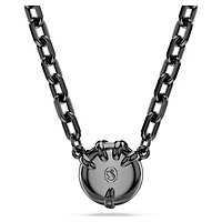 Dragon & Phoenix pendant, Dragon’s claw, Black, Ruthenium plated by SWAROVSKI