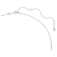 Alice in Wonderland pendant, Mushroom, Red, Rhodium plated by SWAROVSKI