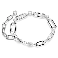Constella bracelet, White, Rhodium plated by SWAROVSKI