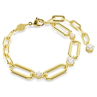 Constella bracelet, White, 18K gold finish