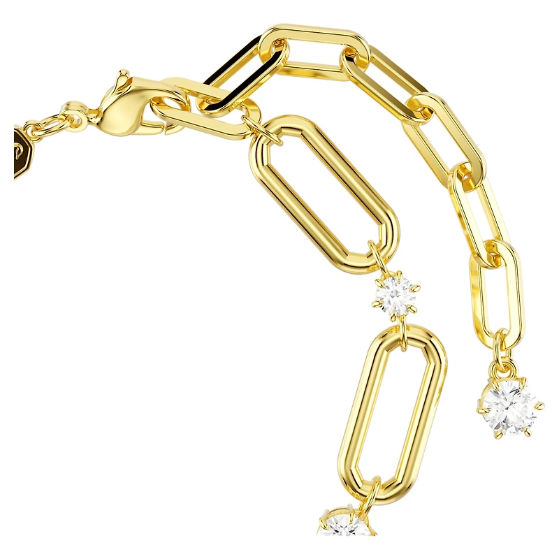 Constella bracelet, White, 18K gold finish