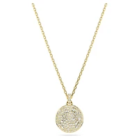Sublima layered pendant, White, Gold-tone plated by SWAROVSKI