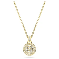 Sublima pendant, White, 18K gold finish