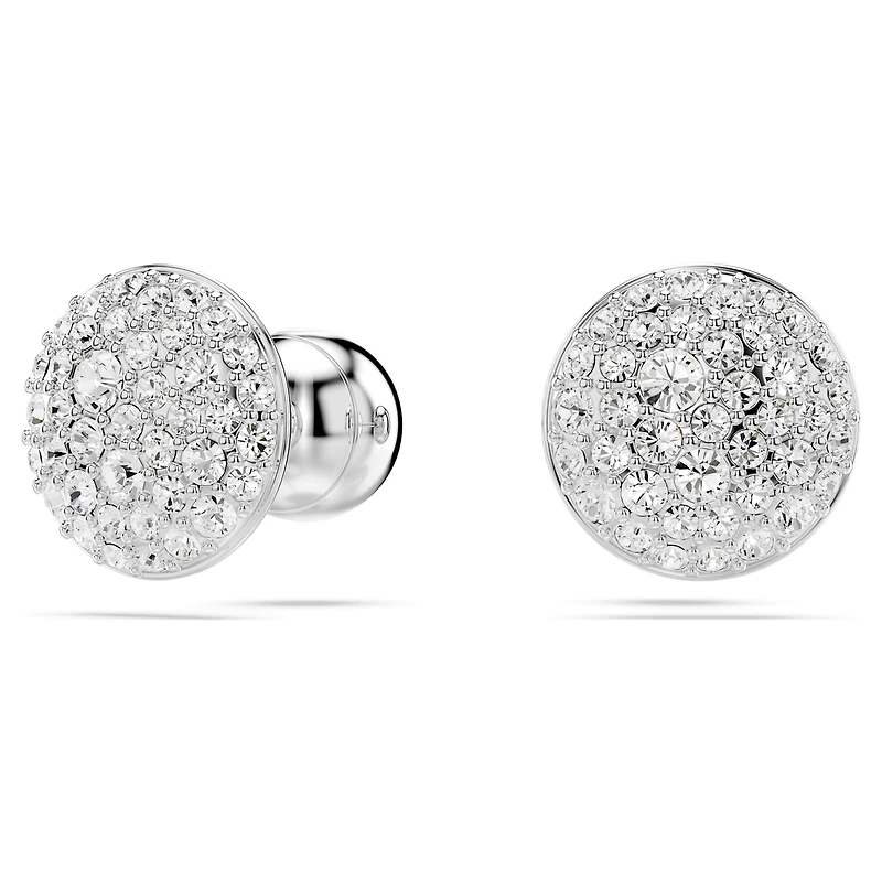Meteora set, White, Rhodium plated by SWAROVSKI