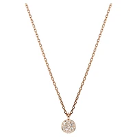 Sublima layered pendant, White, Rose gold-tone plated by SWAROVSKI
