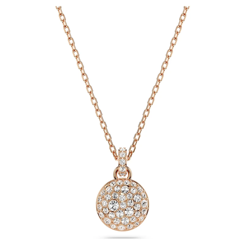 Meteora pendant, White, 18K rose gold finish