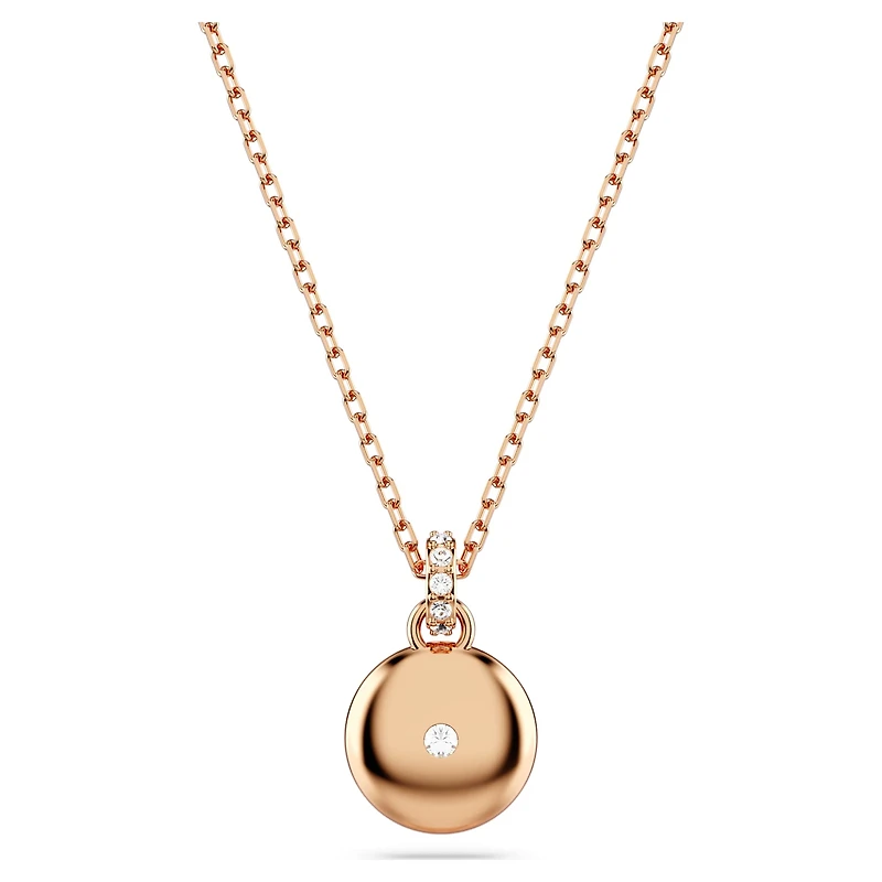 Meteora pendant, White, 18K rose gold finish