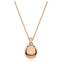 Meteora pendant, White, 18K rose gold finish