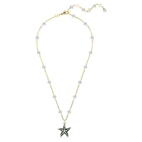 Idyllia pendant, Crystal pearls, Starfish, Multicolored, Gold-tone plated by SWAROVSKI