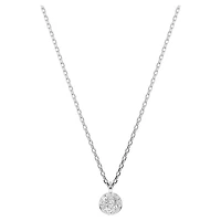 Sublima layered pendant, White, Rhodium plated by SWAROVSKI