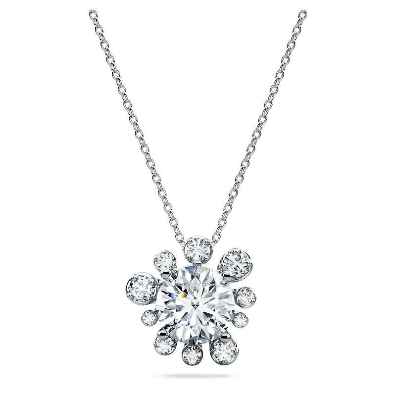 Galaxy pendant, Lab-grown diamonds 2 ct tw, Round shape, 14K white gold by SWAROVSKI