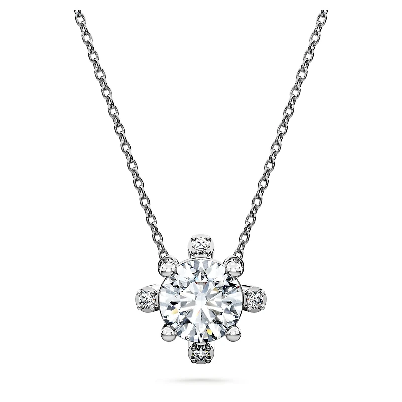 Galaxy pendant, Lab-grown diamonds 1.05 ct tw, Round shape, 14K white gold by SWAROVSKI