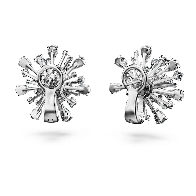 Galaxy stud earrings, Lab-grown diamonds 5.5 ct tw, Mixed shapes, 14K white gold by SWAROVSKI