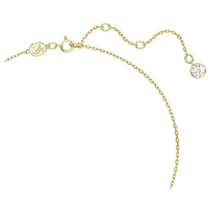 Chroma set, Heart, Red, Gold-tone plated by SWAROVSKI
