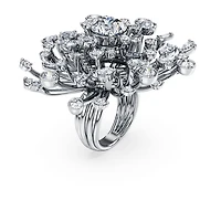 Galaxy ring, Lab-grown diamonds 9.5 ct tw, Mixed shapes, 18K white gold by SWAROVSKI