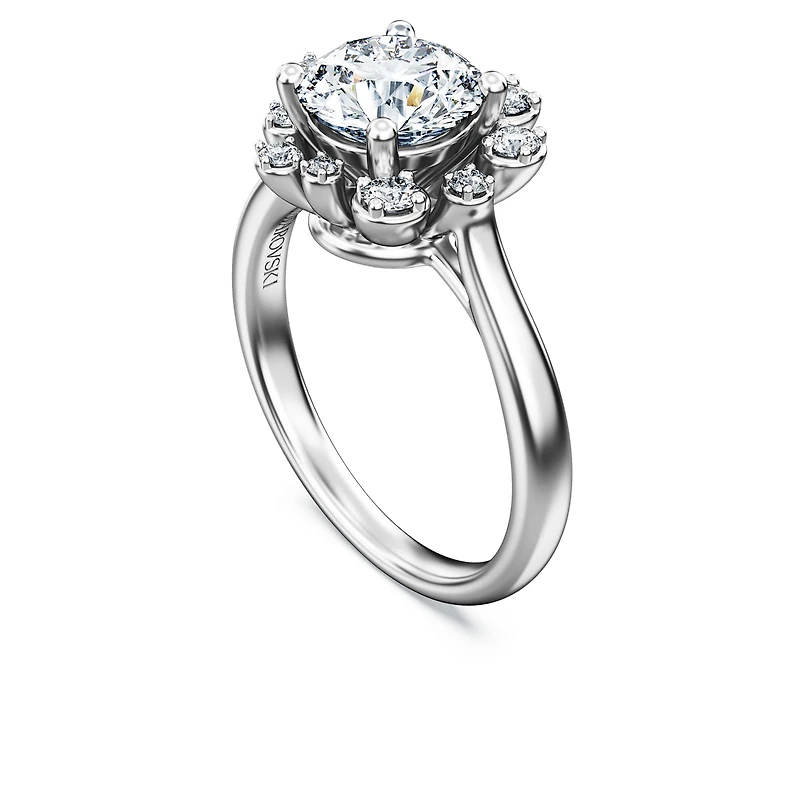 Galaxy ring, Lab-grown diamonds 2 ct tw, Round shape, 14K white gold by SWAROVSKI