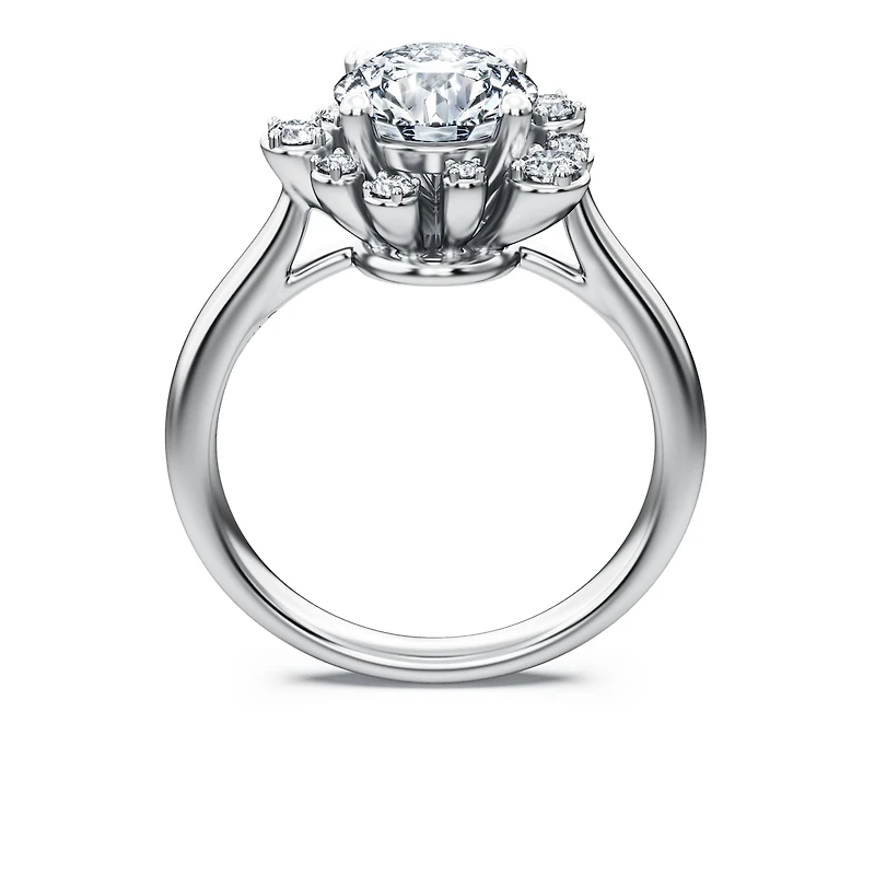 Galaxy ring, Lab-grown diamonds 2 ct tw, Round shape, 14K white gold by SWAROVSKI