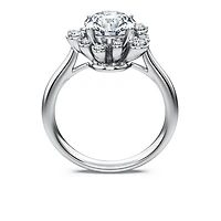 Galaxy ring, Lab-grown diamonds 2 ct tw, Round shape, 14K white gold by SWAROVSKI