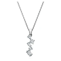 Galaxy pendant, Lab-grown diamonds 0.9 ct tw, Mixed shapes, 14K white gold by SWAROVSKI