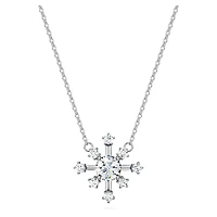 Galaxy pendant, Lab-grown diamonds 0.5 ct tw, Round shape, 14K white gold by SWAROVSKI