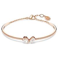 Mesmera set, Mixed cuts, White, 18K rose gold finish