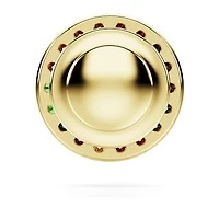 Matrix tack pin, Round cut, Multicoloured, Gold-tone plated by SWAROVSKI