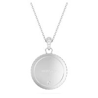 I LOVE NY pendant, White, Rhodium plated by SWAROVSKI
