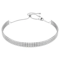 Matrix Tennis choker, Round cut, White