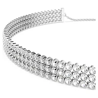 Matrix Tennis choker, Round cut, White