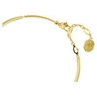 Idyllia bangle, Heart, Pink, Gold-tone plated by SWAROVSKI
