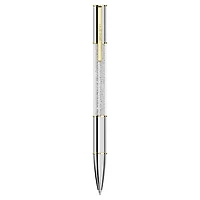 Crystalline ballpoint pen, Silver Tone, Mixed metal finish by SWAROVSKI