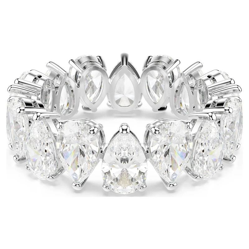 Matrix Vittore ring, Pear cut, White