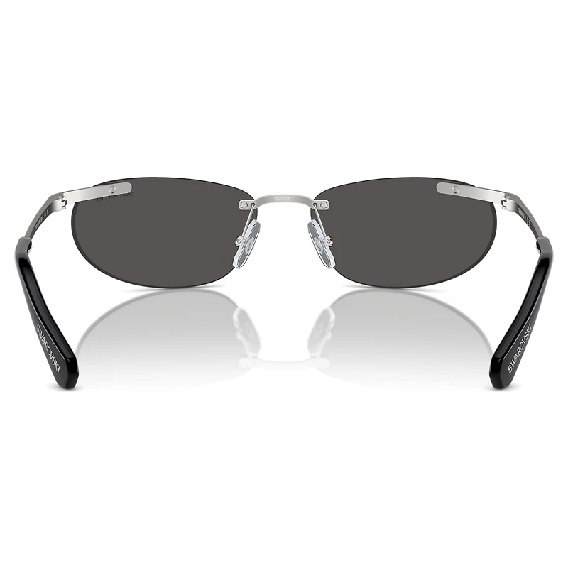 Sunglasses, Oval shape, Black by SWAROVSKI