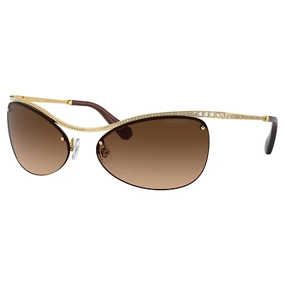 Sunglasses, Oval shape, SK7018, Brown