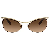 Sunglasses, Oval shape, SK7018, Brown by SWAROVSKI