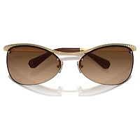 Sunglasses, Oval shape, SK7018, Brown by SWAROVSKI