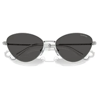Sunglasses, Cat-Eye shape, SK7014, Black by SWAROVSKI
