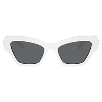 Sunglasses, Cat-Eye shape, White by SWAROVSKI