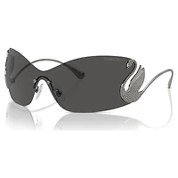 Sunglasses, Mask, Swan, SK7020, Grey by SWAROVSKI