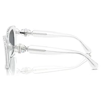 Sunglasses, Square shape, SK6018, White by SWAROVSKI
