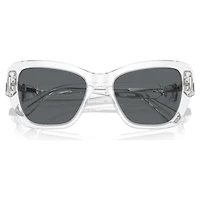 Sunglasses, Square shape, SK6018, White by SWAROVSKI