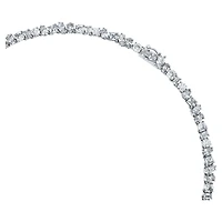 Galaxy Tennis necklace, Lab-grown diamonds 47.27 ct tw, Mixed shapes, 18K white gold by SWAROVSKI