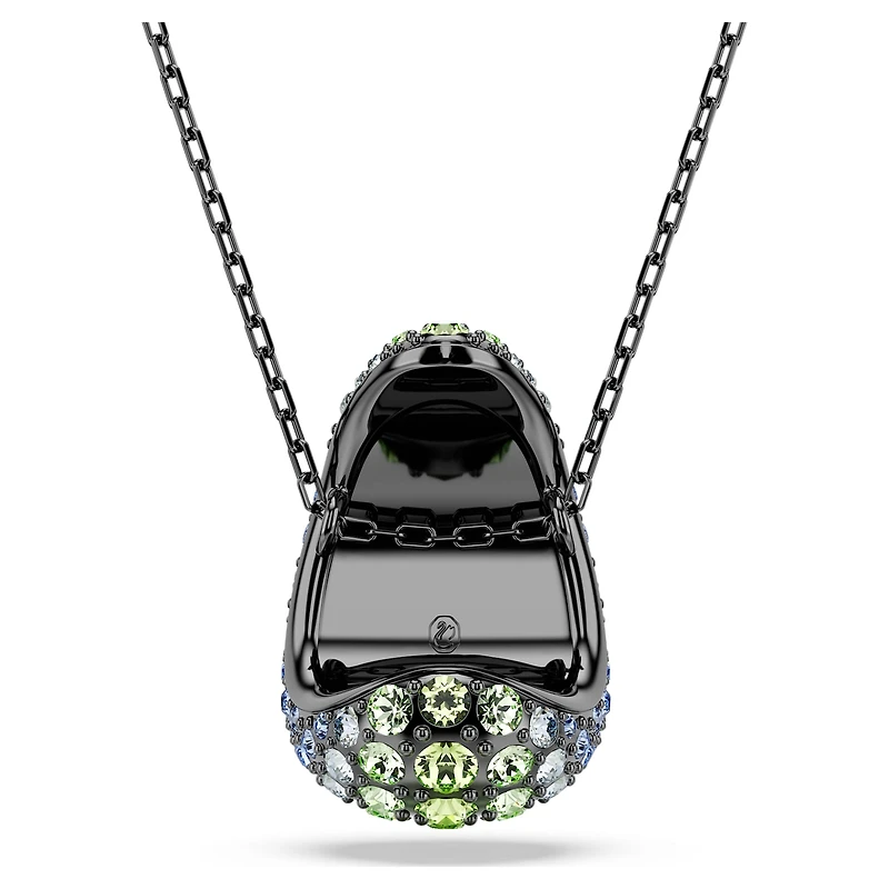 Sublima pendant, Round cut, Multicolored, Ruthenium plated by SWAROVSKI